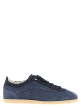 Baskets basses Brunello Cucinelli en cuir de veau bleu