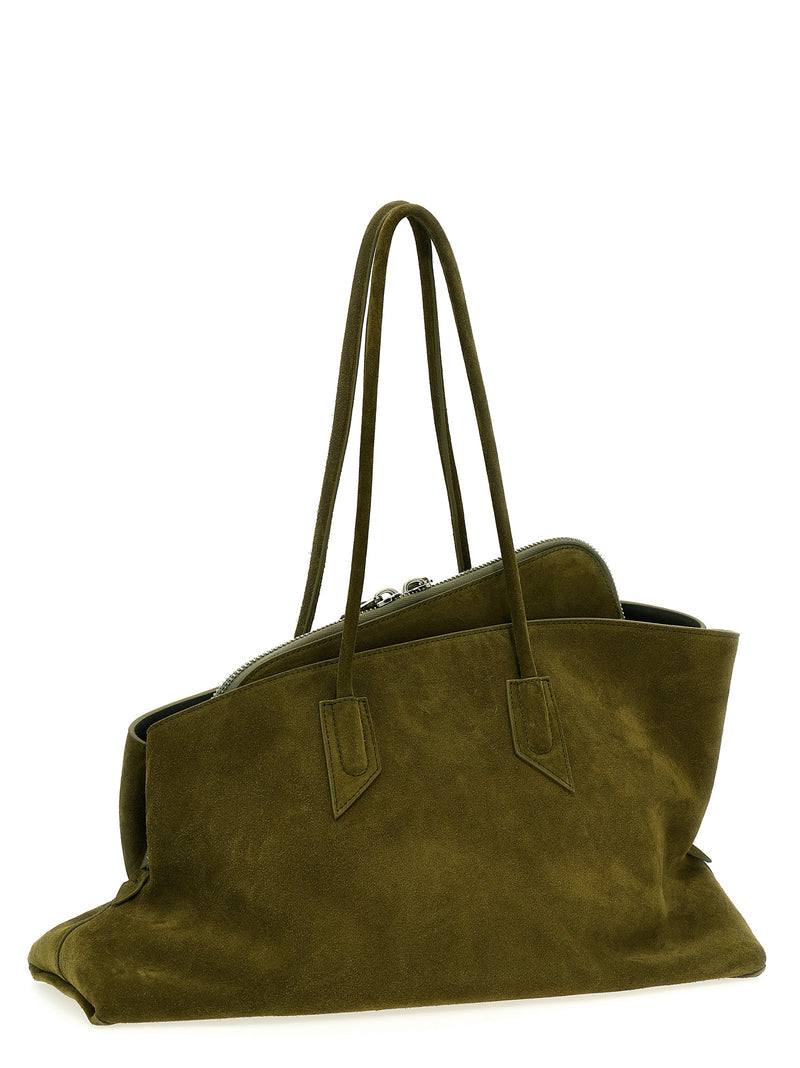 The Attico Bicolor Calfskin Shoulder Bag - La Passeggiata Medium