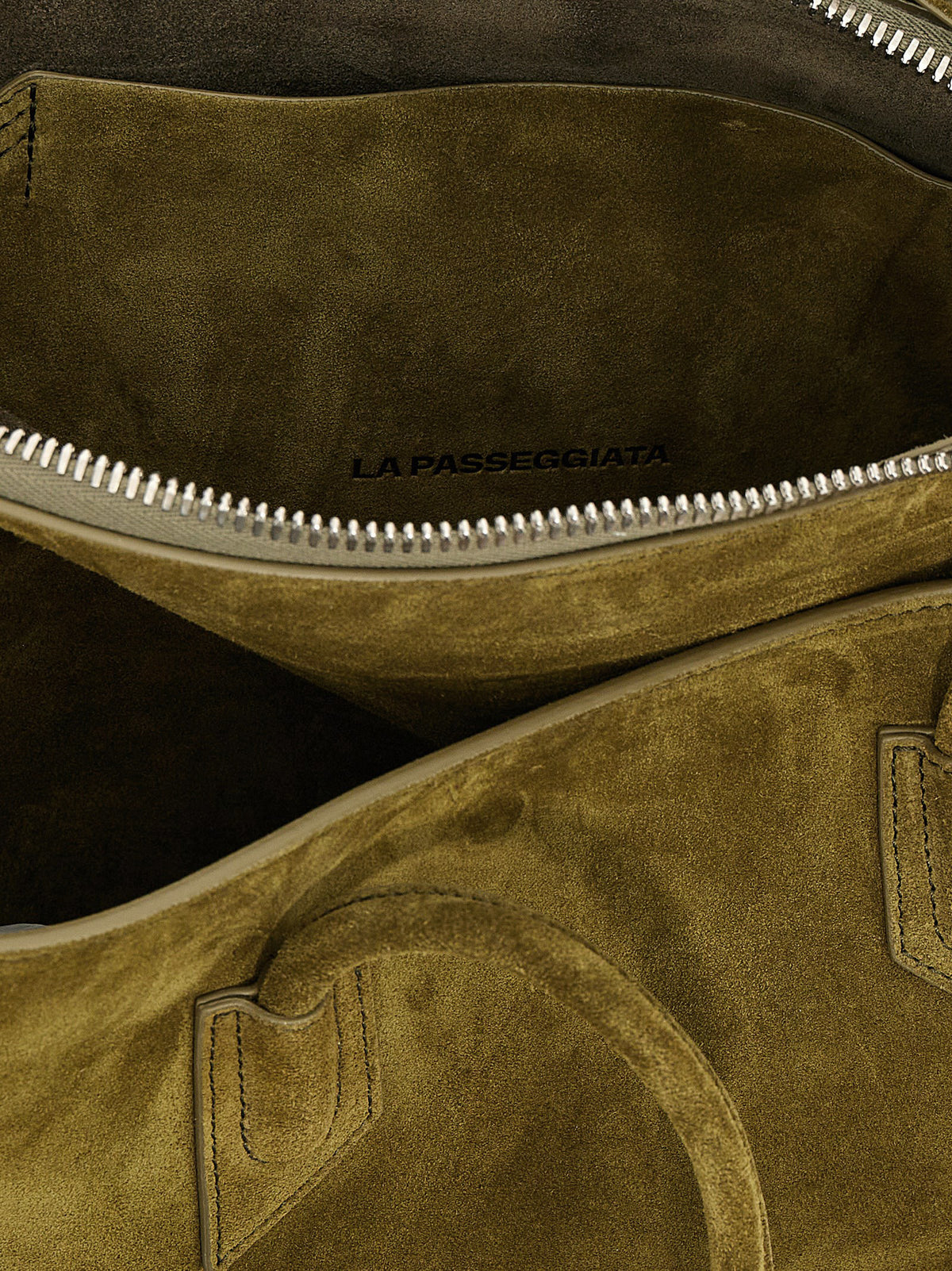 The Attico La Passeggiata Medium Bicolor Calfskin Shoulder Bag