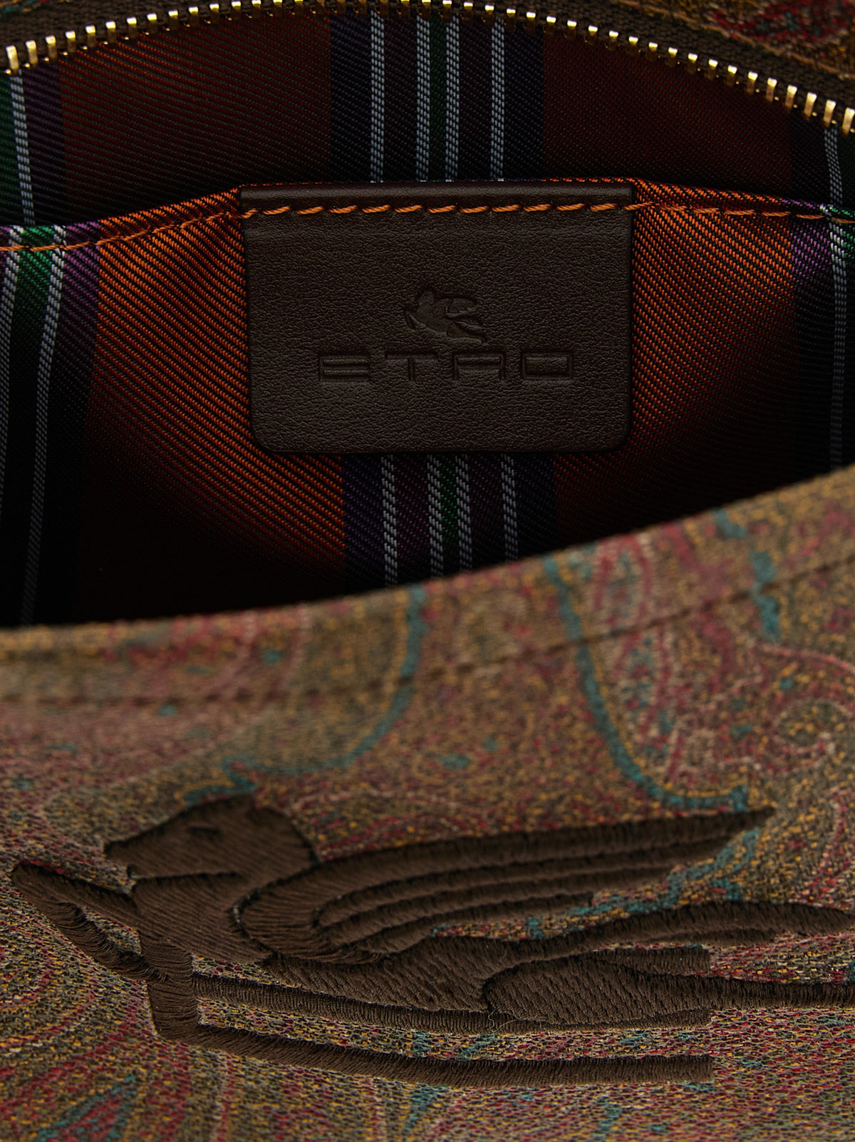 Pochette Etro en coton multicolore