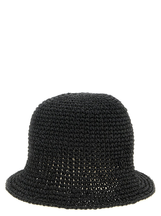Maison Michel Pablo Black Papier Bucket Hat
