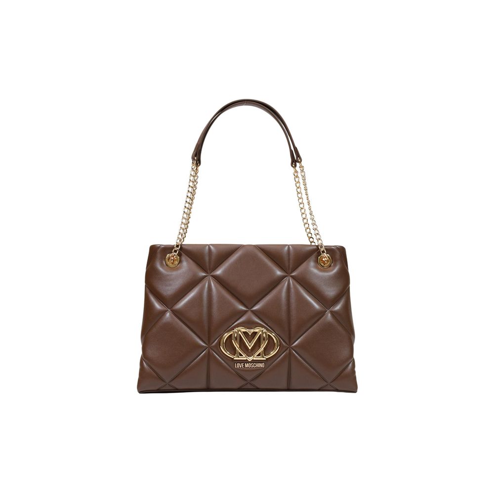 Sac à main Love Moschino en polyéthylène marron