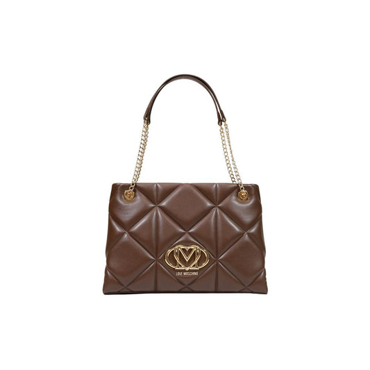 Love Moschino Brown Polyethylene Handbag