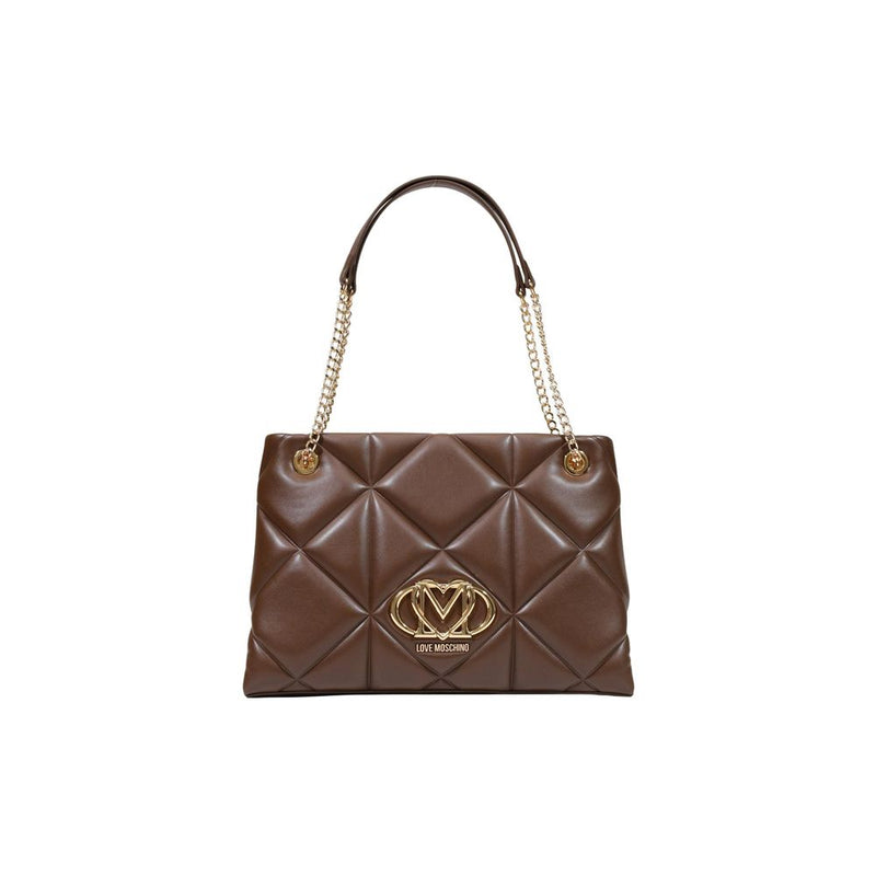 Love Moschino Brown Polyethylene Handbag