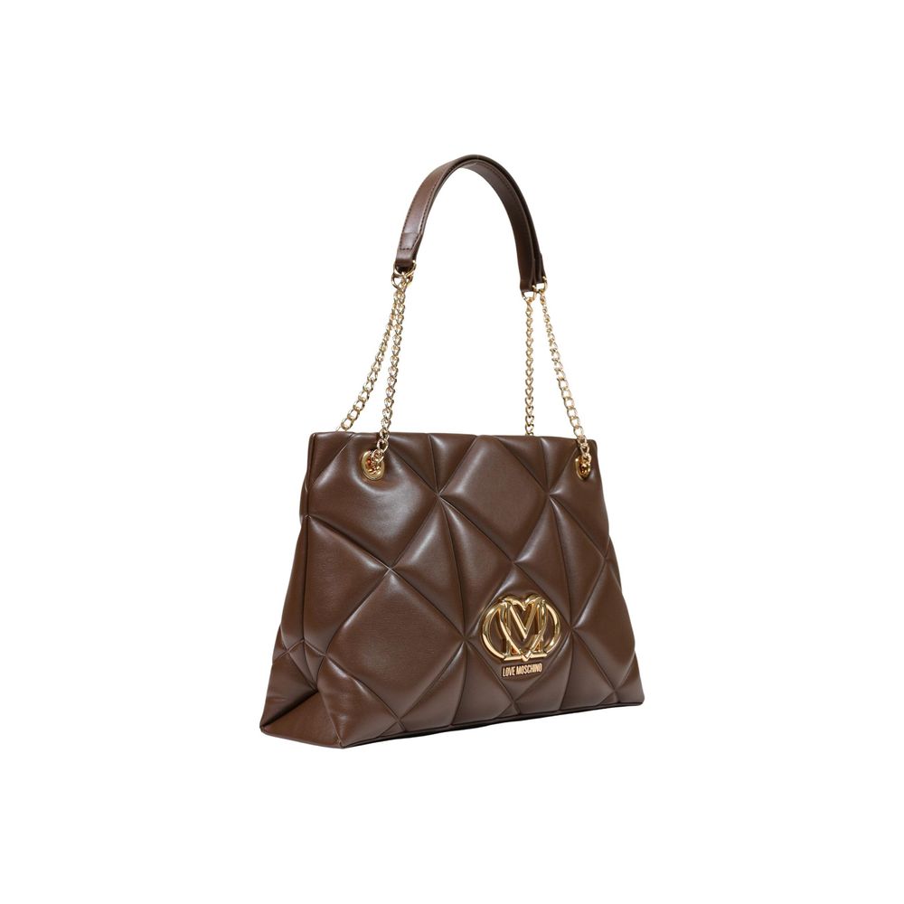 Sac à main Love Moschino en polyéthylène marron