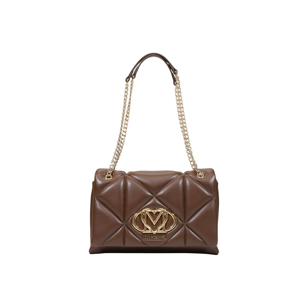 Sac à main Love Moschino en polyéthylène marron