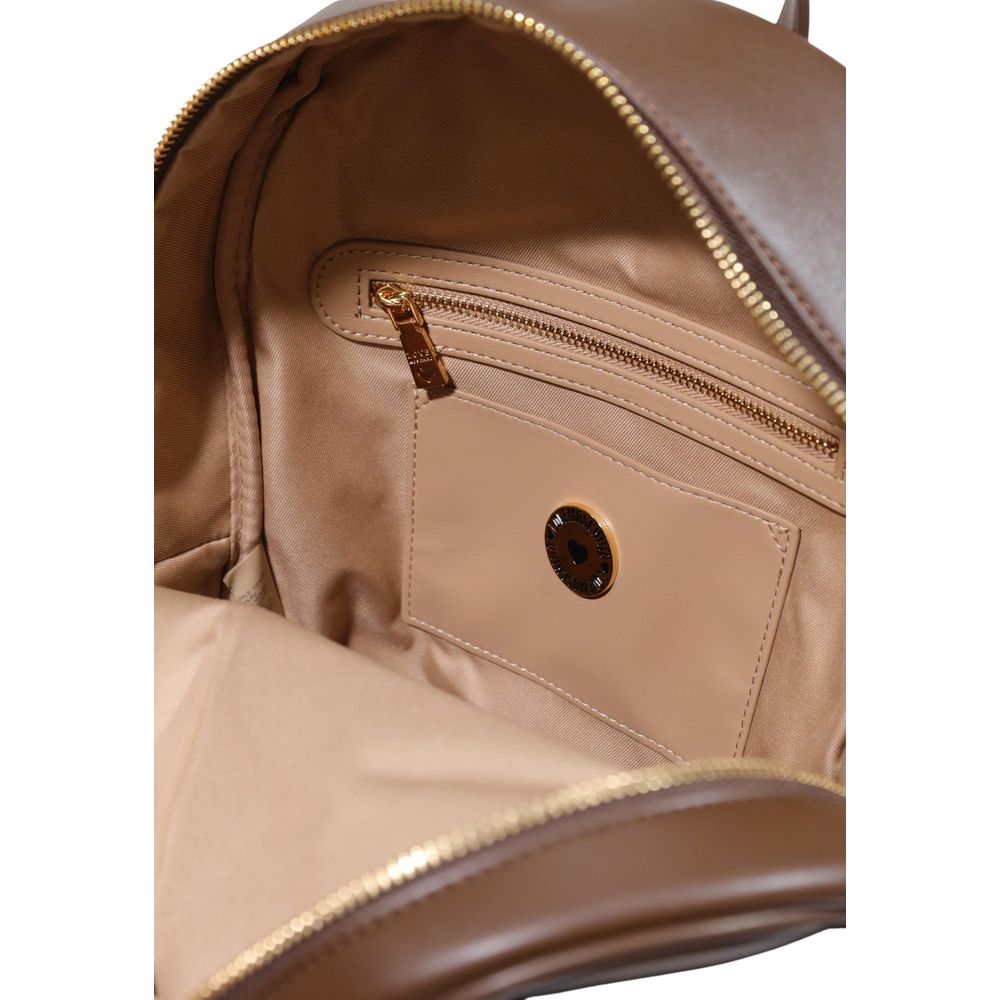 Sac à dos Love Moschino marron en polyéthylène