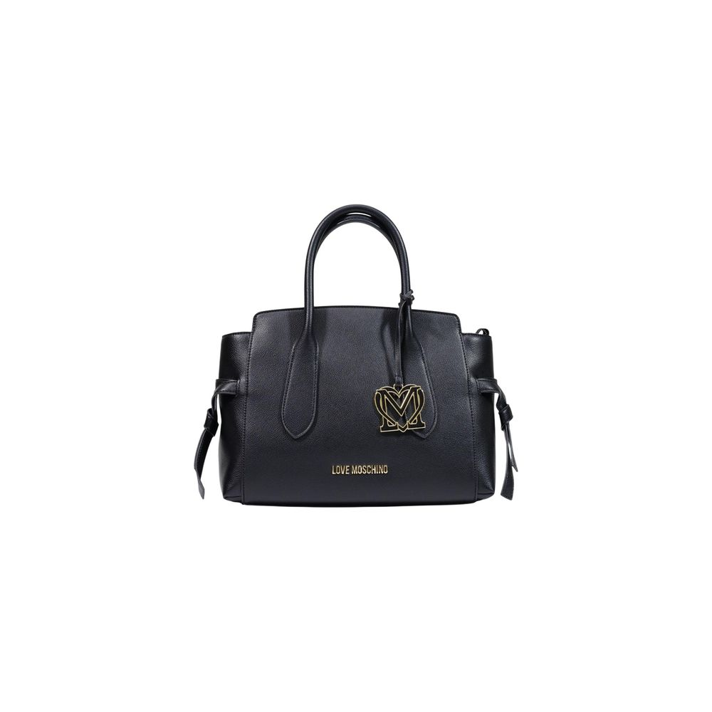 Sac à main en polyéthylène noir Love Moschino