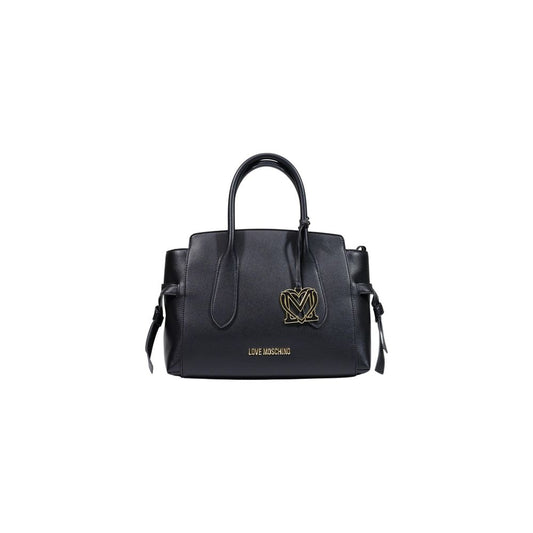 Sac à main en polyéthylène noir Love Moschino