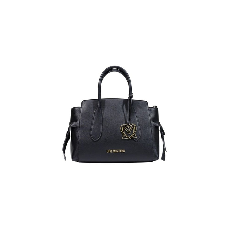 Sac à main en polyéthylène noir Love Moschino