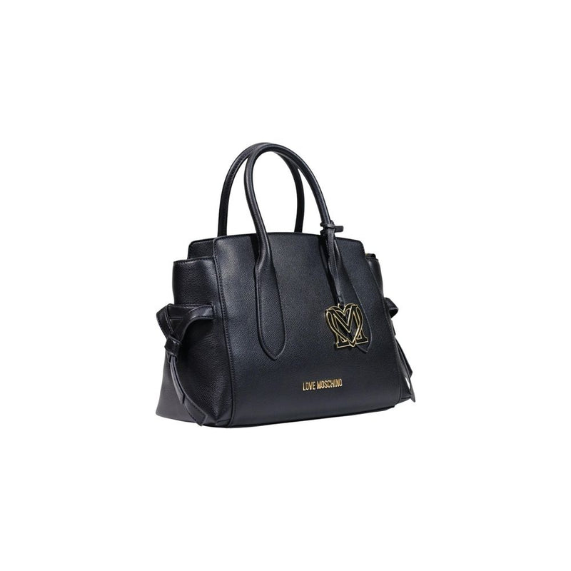 Sac à main en polyéthylène noir Love Moschino