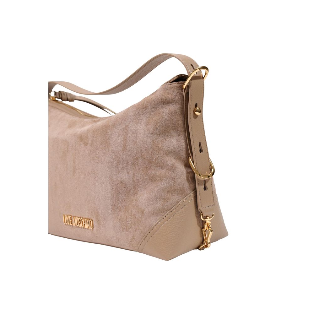 Sac à main Love Moschino en polyester beige