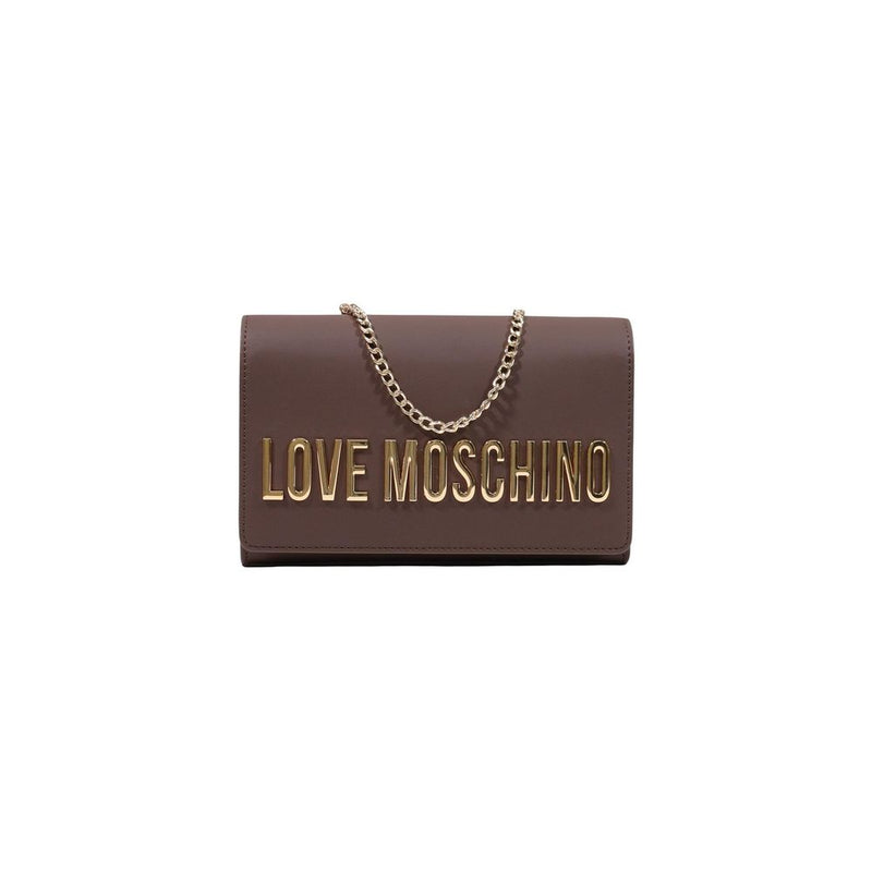 Sac à main Love Moschino en polyéthylène marron