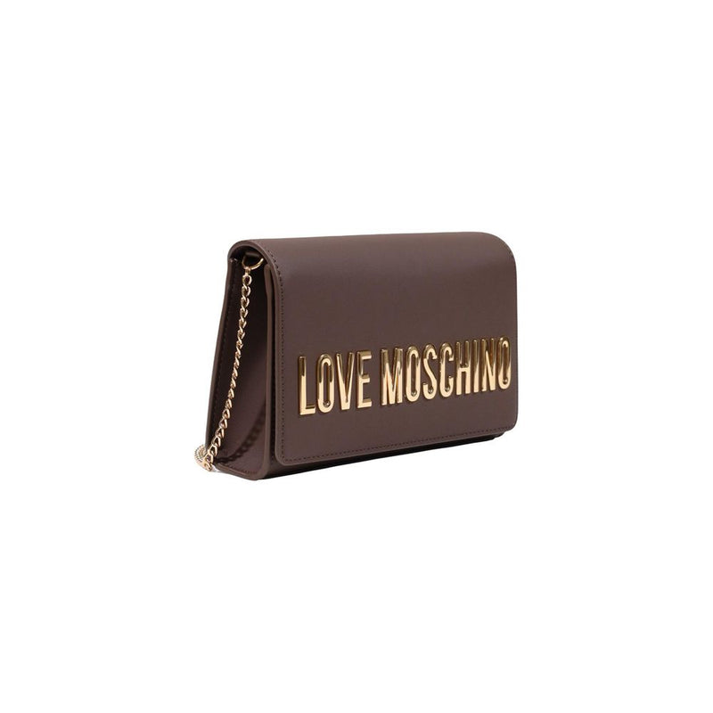 Sac à main Love Moschino en polyéthylène marron