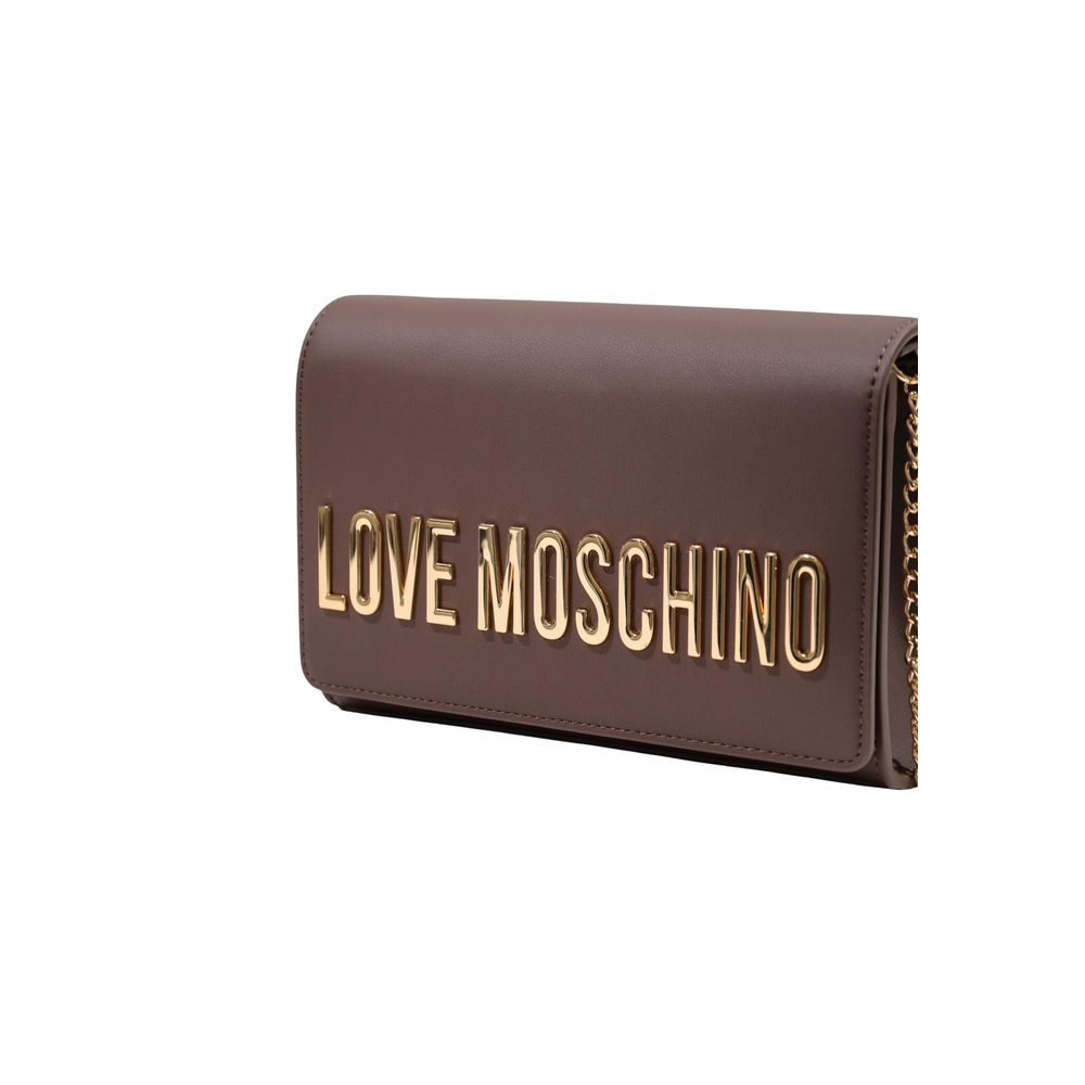 Sac à main Love Moschino en polyéthylène marron