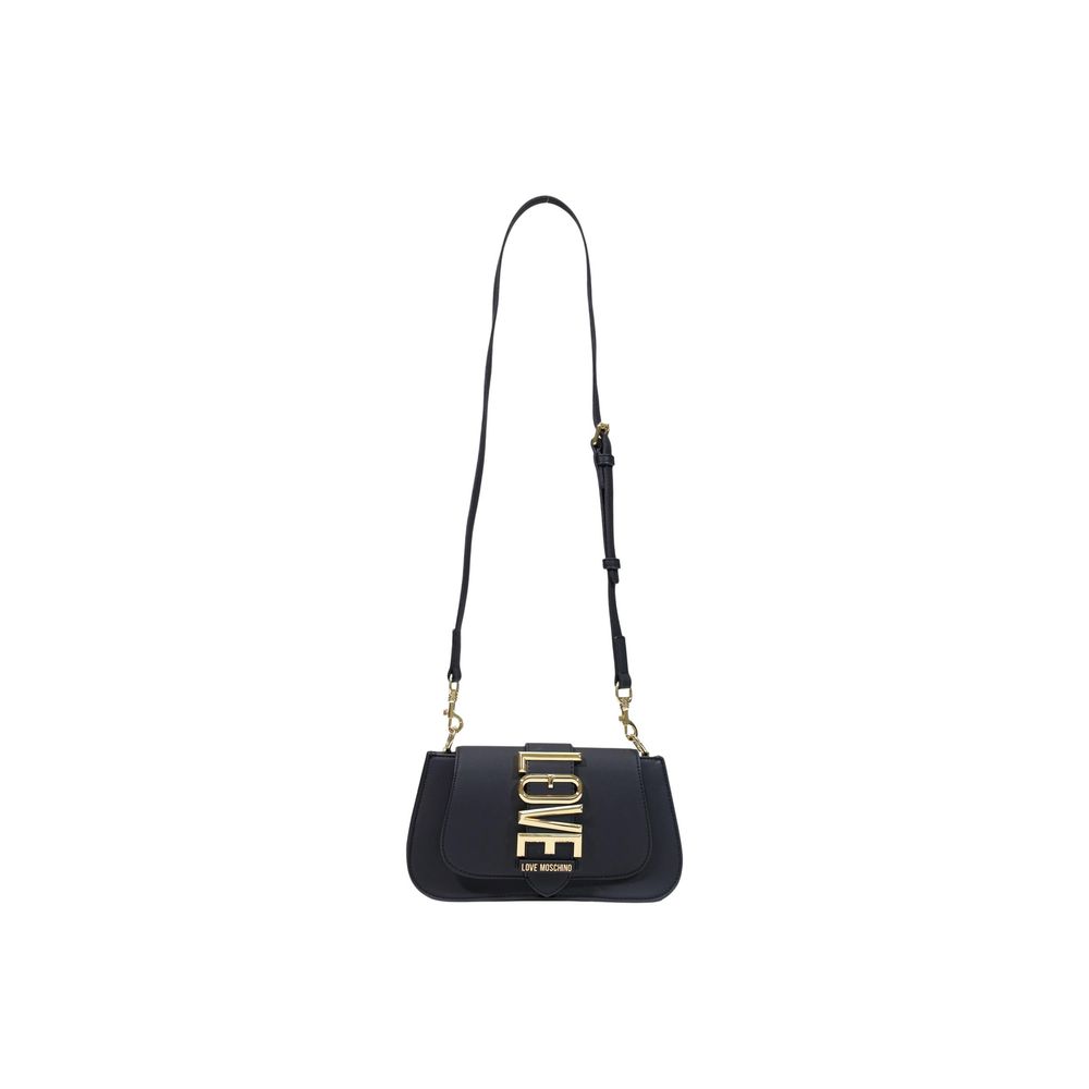 Sac à main en polyéthylène noir Love Moschino