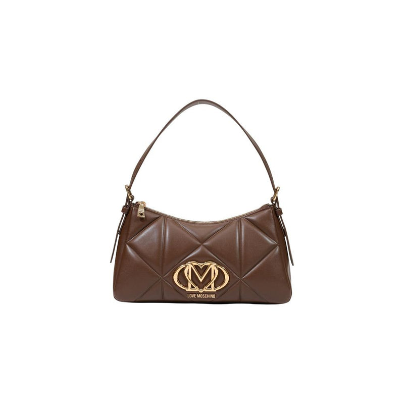 Love Moschino Brown Polyethylene Handbag