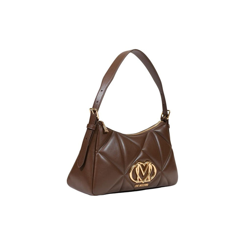 Love Moschino Brown Polyethylene Handbag