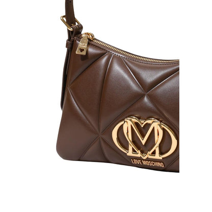 Love Moschino Brown Polyethylene Handbag