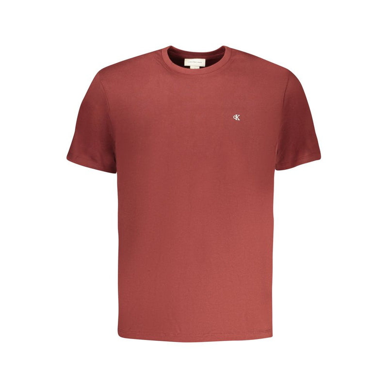 Calvin Klein Marrone Cotton Men T-Shirt - Stylish Comfort