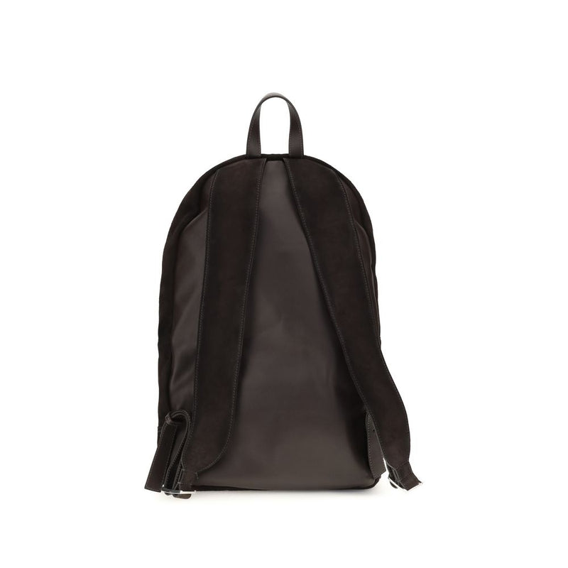 Sac à dos Santoni en cuir de veau marron Bos Taurus