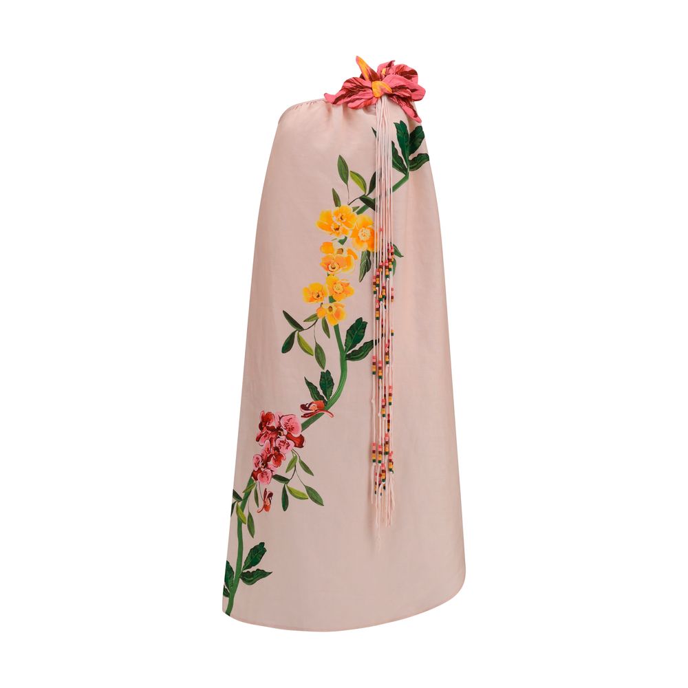 Robe de cocktail en lin multicolore FARM RIO
