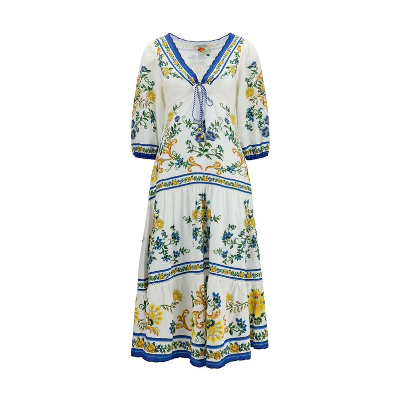 FARM RIO Multicolor Linen Casual Dress