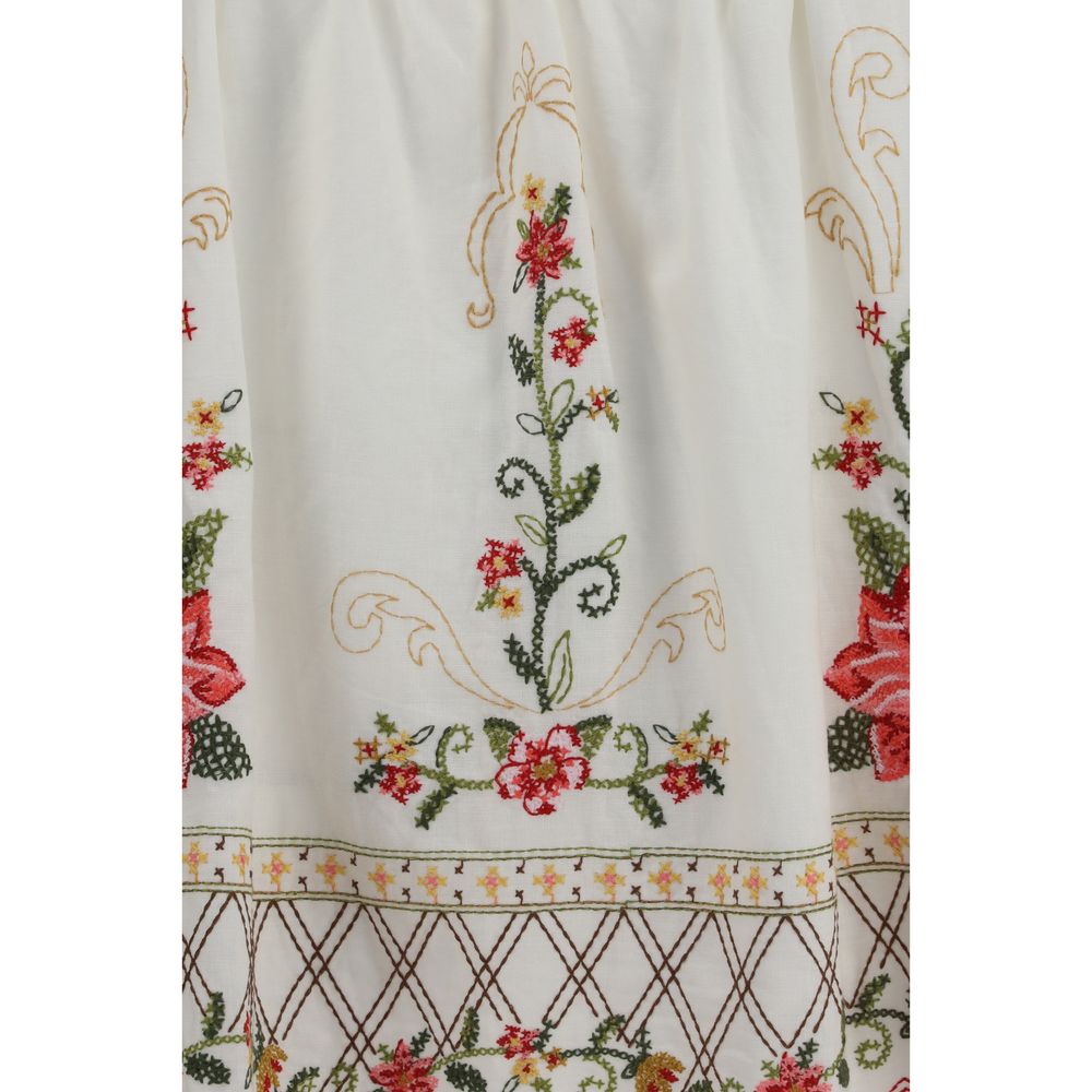 FARM RIO Multicolor Linen Sleeveless T-Shirt