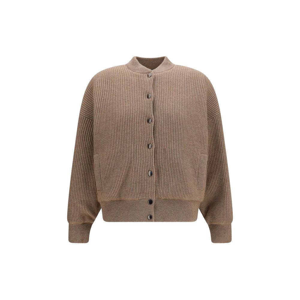 Brunello Cucinelli Beige Cashmere Bomber for Women