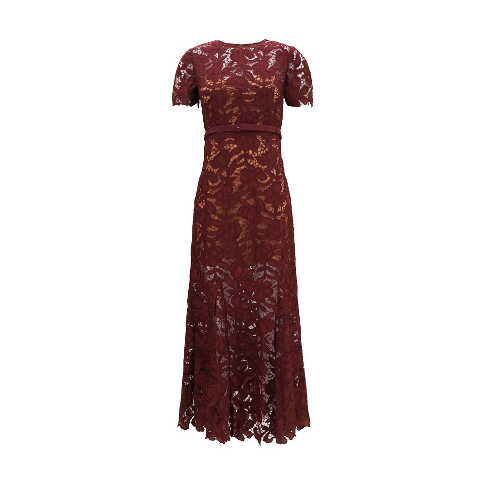 Robe de cocktail Self-Portrait Bordeaux en polyester