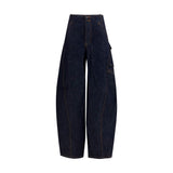 Pantalons Cargo en Coton Bleu Self-Portrait