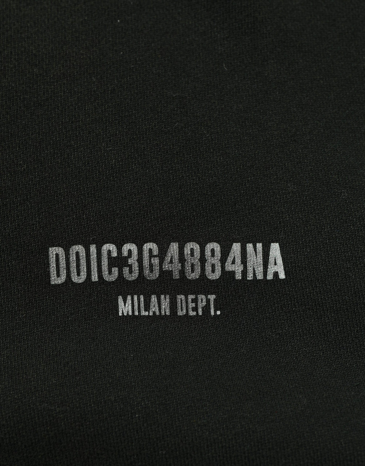Dolce & Gabbana Black Cotton Crew Neck Men Sweatshirt Sweater