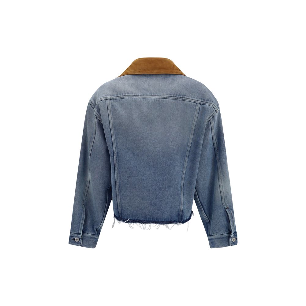Blouson en jean Miu Miu en coton bleu