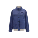 Bomber en coton bleu Miu Miu