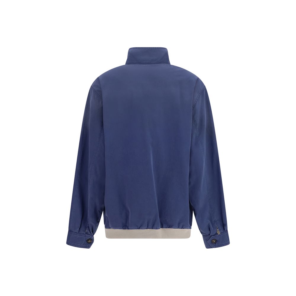 Bomber en coton bleu Miu Miu