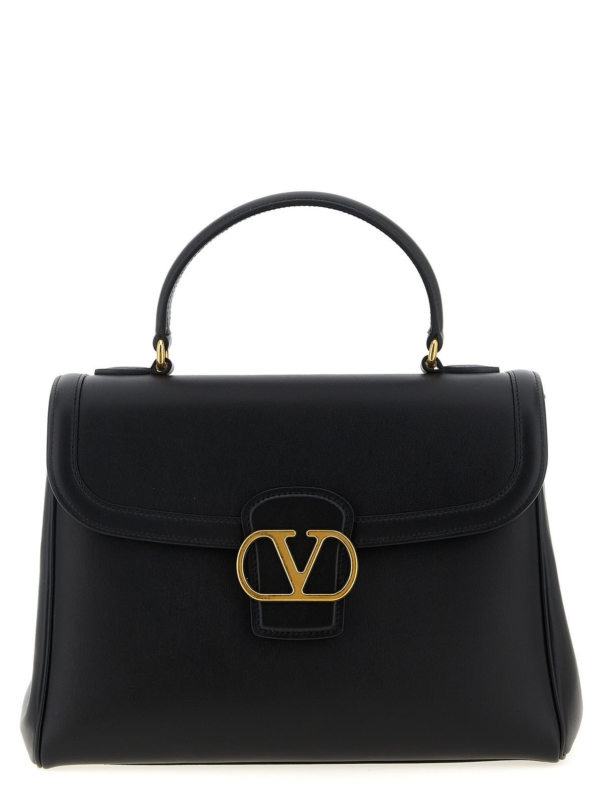 Sac à main Valentino Garavani en cuir de veau noir