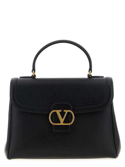 Sac à main Valentino Garavani en cuir de veau noir