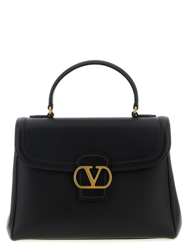 Sac à main Valentino Garavani en cuir de veau noir
