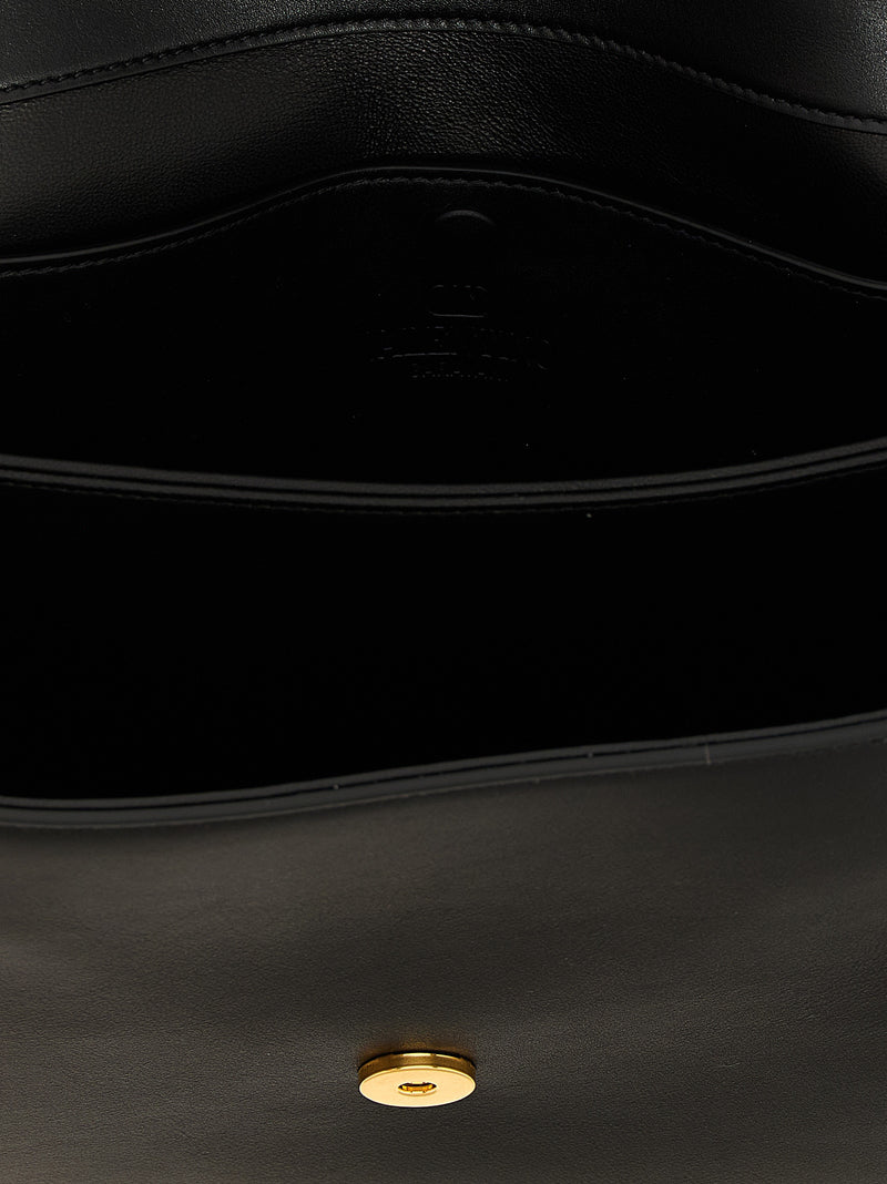 Sac à main Valentino Garavani en cuir de veau noir