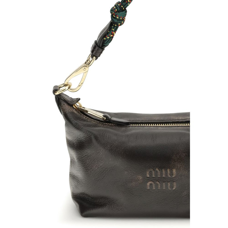 Sac à main Miu Miu en cuir de veau bicolore Bos Taurus