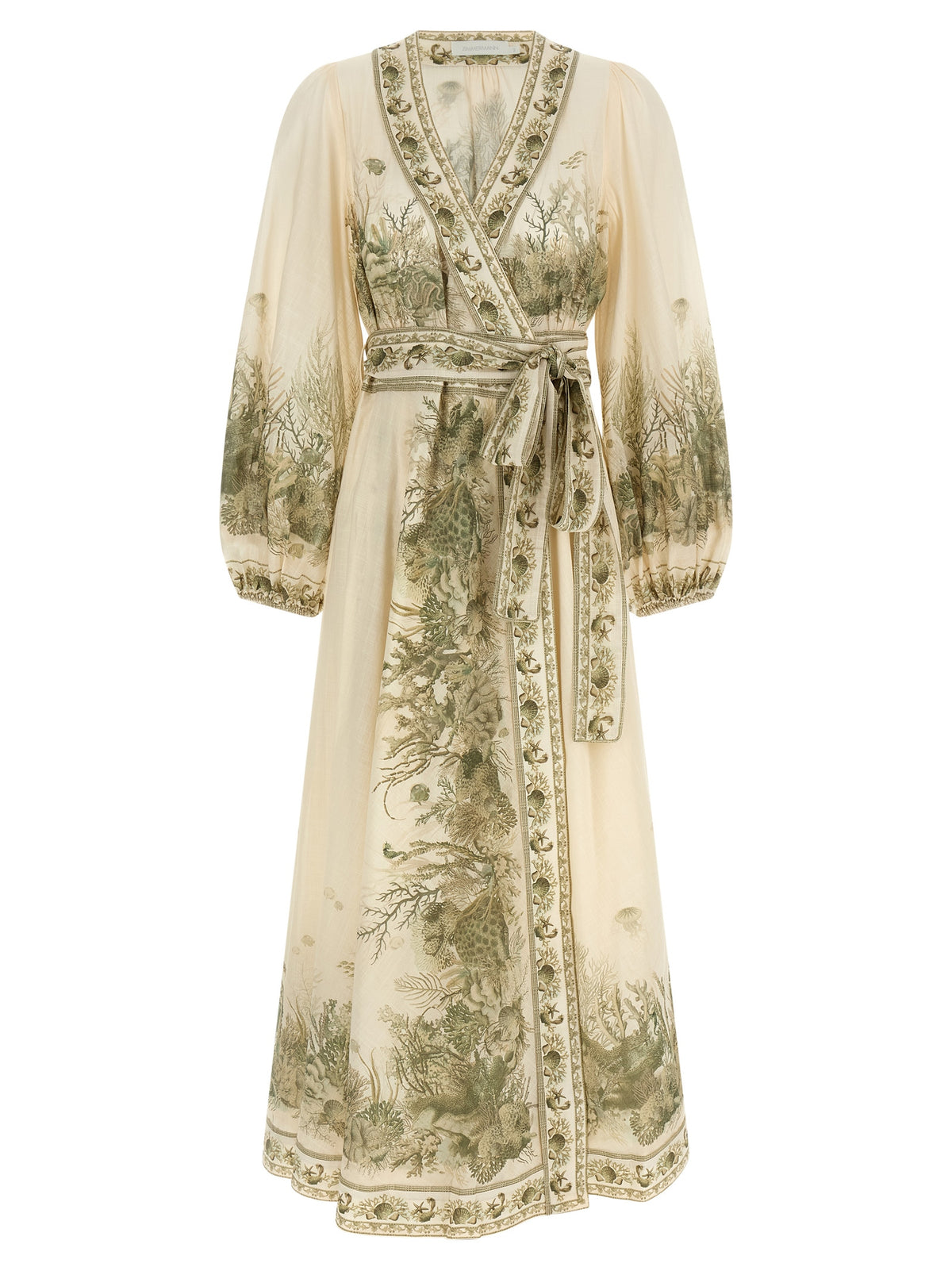 Zimmermann Bicolor Cotton Midi Dress - Wanderlust Wrap