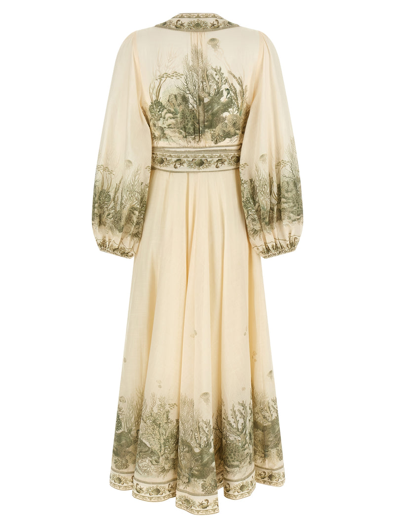 Zimmermann Bicolor Cotton Midi Dress - Wanderlust Wrap