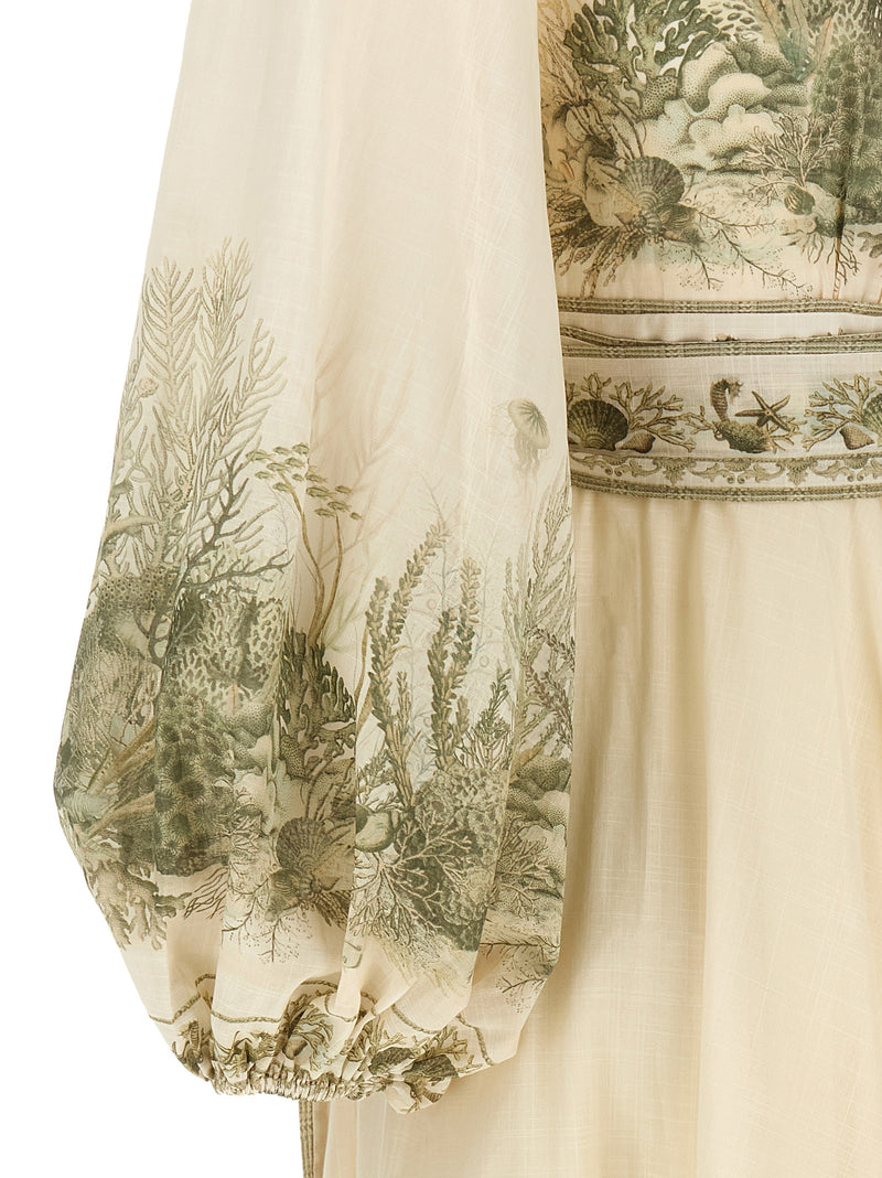Zimmermann Bicolor Cotton Midi Dress - Wanderlust Wrap