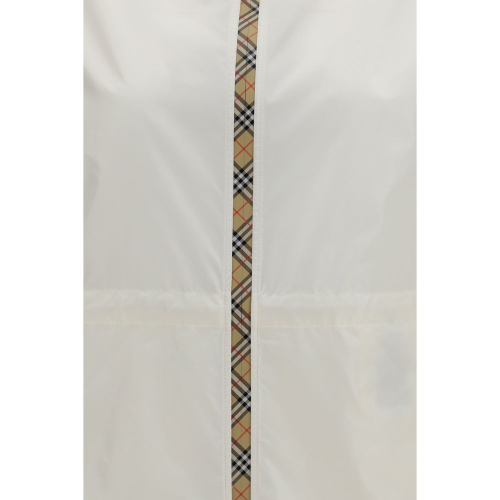 Veste en polyamide blanc Burberry