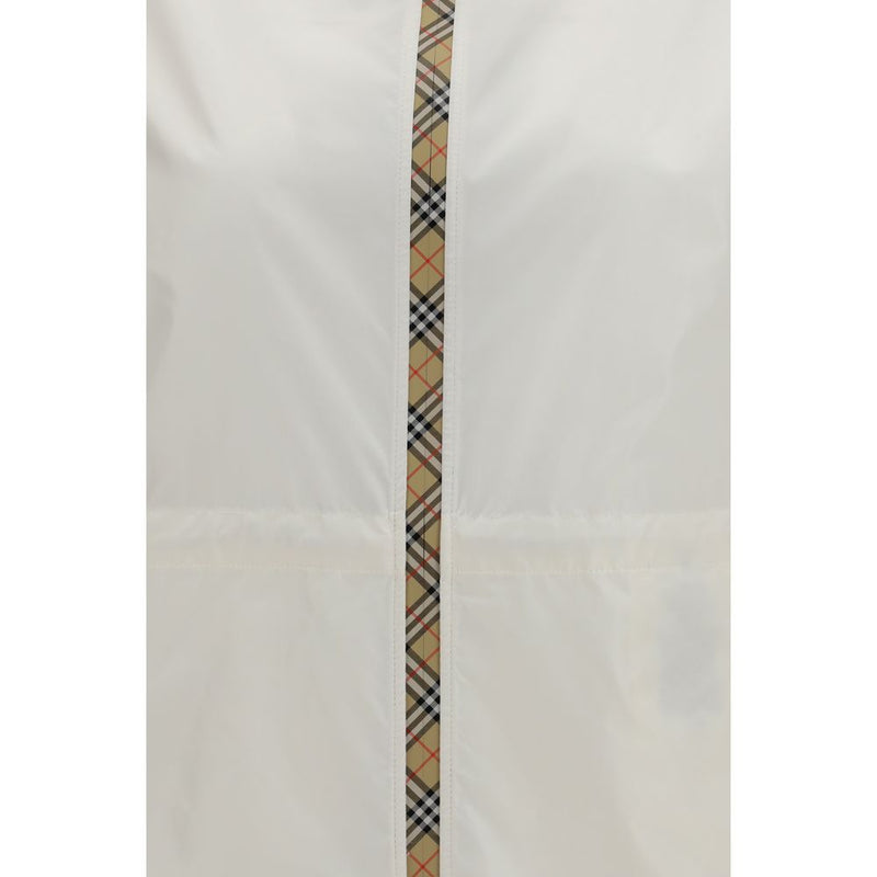 Veste en polyamide blanc Burberry