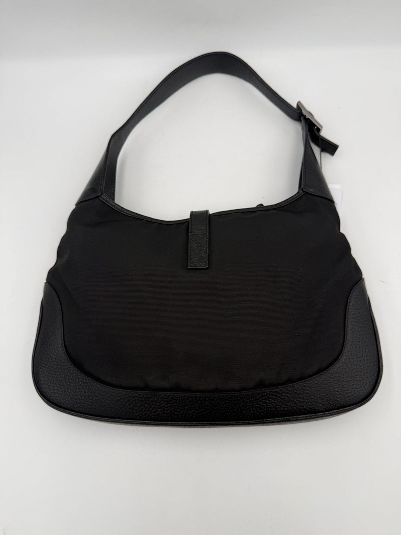 Gucci GUCCI JACKIE Leather and Canvas Handbag