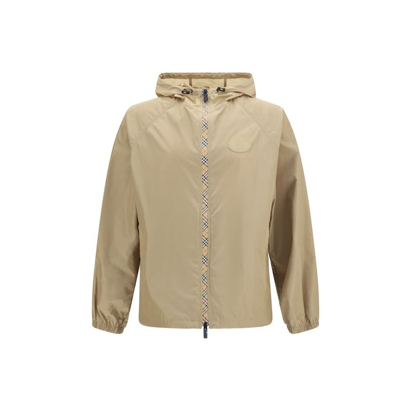 Burberry Beige Nylon Shell Jacket - Lightweight & Sporty Design
