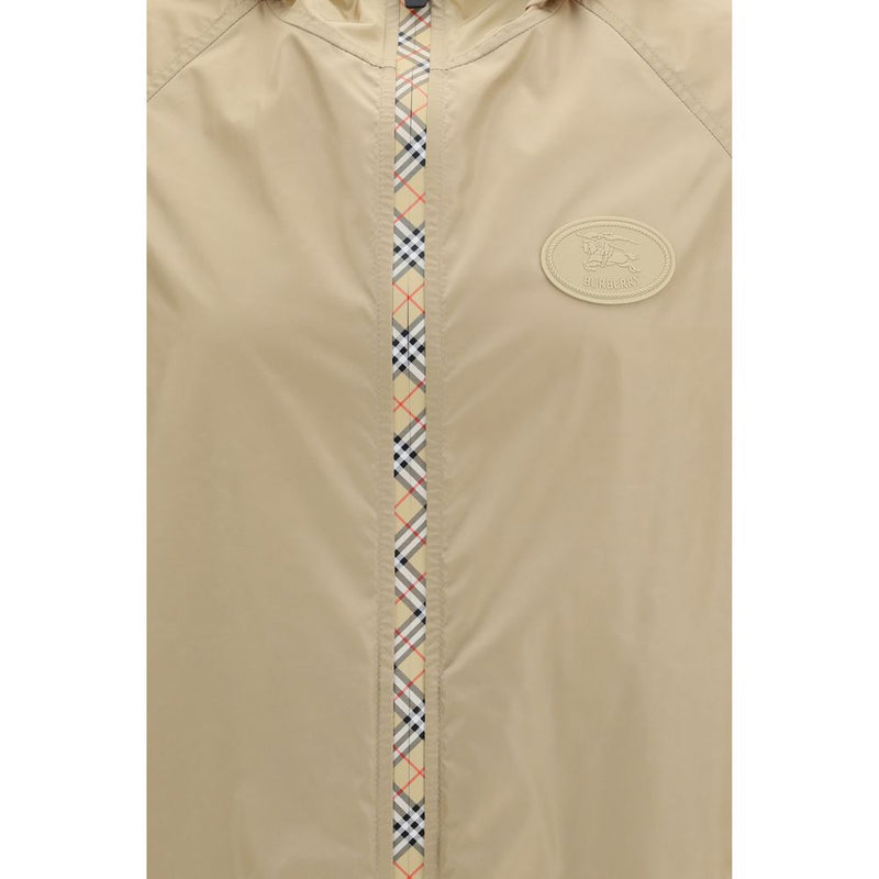 Burberry Beige Nylon Shell Jacket - Lightweight & Sporty Design