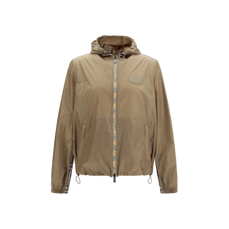Burberry Brown Nylon Shell Jacket - Newport Model