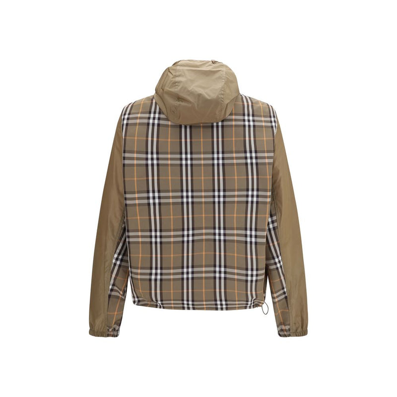 Burberry Brown Nylon Shell Jacket - Newport Model